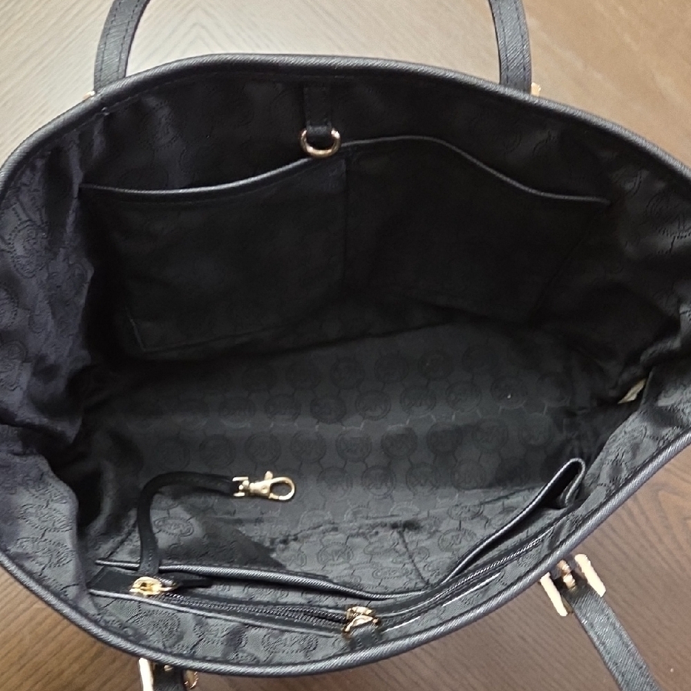 Michael Kors Jet Set Python Print Black Tote - image 7